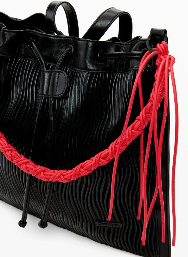 DESIGUAL Medium embossed backpack